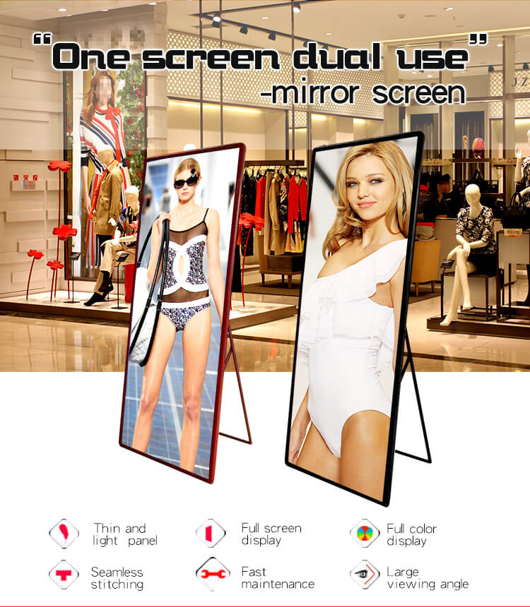 P2.5 Seamless Splicing Portable Smart Advertising Player LED Screen Digital Indoor LED Poster Display for Events